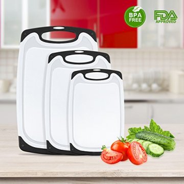 Set da 3 pezzi di tagliere da cucina in plastica