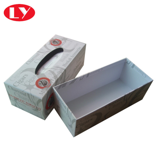 Бумажная коробка для ткани на заказ крышка и основание