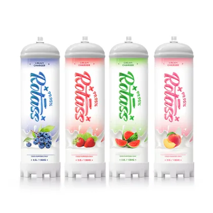 Rotass 2.2L Strawberry Flavored Whipped Cream Charger for Dessert Tools - USA Delivery