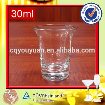 CUSTOM LOGO 1OZ HAND MADE SUPER FLINT GLASS RUM SHOT GLASS