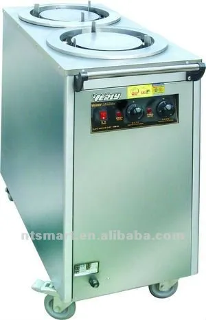 Stainless Steel Electric Plate Warmer Cart