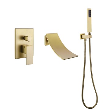 Factory Direct Custom Wall-Mounted Gold Mixer Shower Faucet