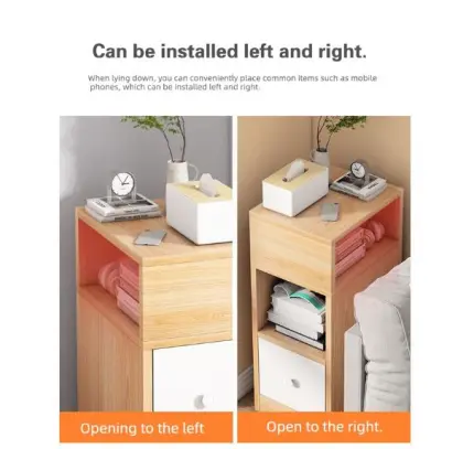Bedside table small ultra-narrow modern minimalist bedside rack mini new ins style bedroom bedside table