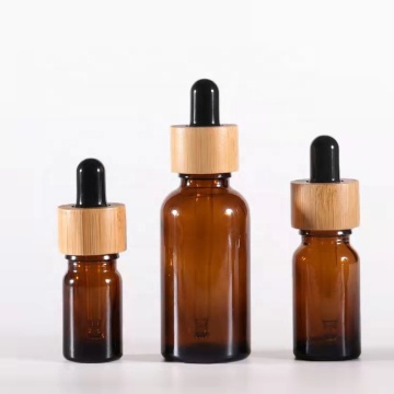 Luxury Bamboo Dropper Bottle Packaging with Lid