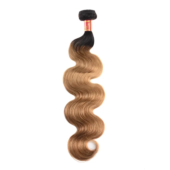 Huashuo Highest Discounts Factory Price T1b/27 Ombre Color  Virgin Human Body Wave Hair Extensions For Black Women