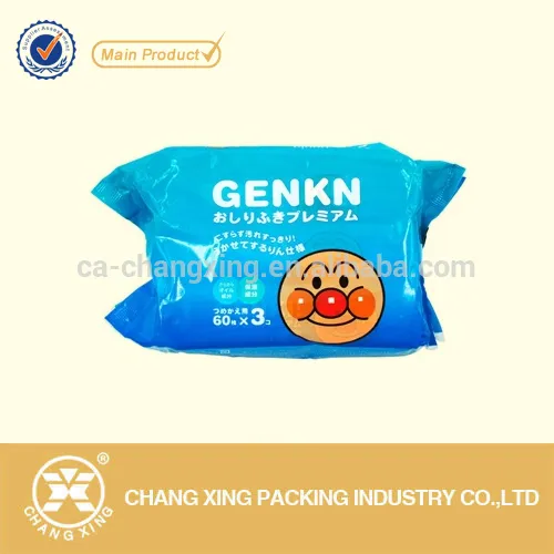 Flexible laminated plastic pouch film for baby toilet soap packaging bag