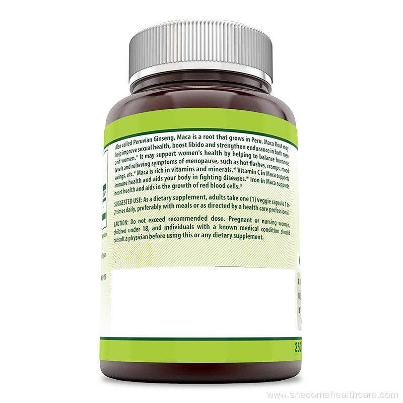 organic maca root Men strength best maca capsules
