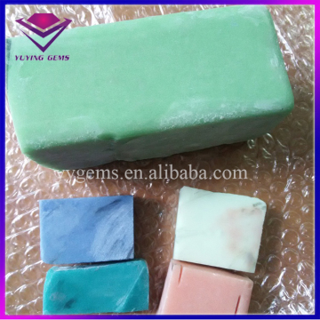 Many Colors Uncut Gemstone Created Luminous Raw Material for Jewelry Making