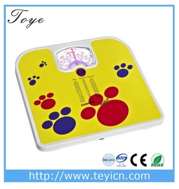 TOYE spring mechanical bathroom mechanical weighing scale