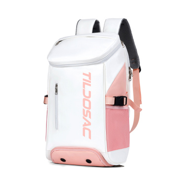 Pink-White Badminton Backpack