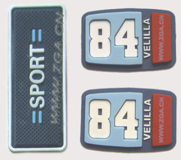 Rubber Patch/ Rubber Label For Shoes Or Garments