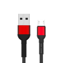 Özelleştirilebilir Mikro-USB Veri Kablosu Örgülü Ateşli Tasarım