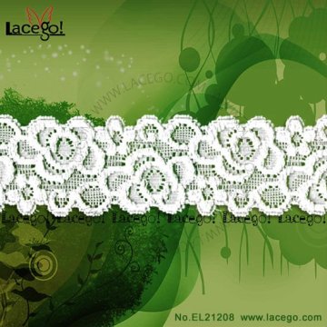 nylon white lace tulle belt