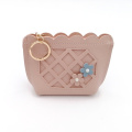 Small flower PU coin purse