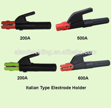 Italian type welding electrode holder