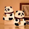 Linda luz nocturna de protección ocular de panda