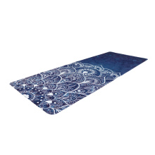 nonslip custom logo designed printing suede yoga mat