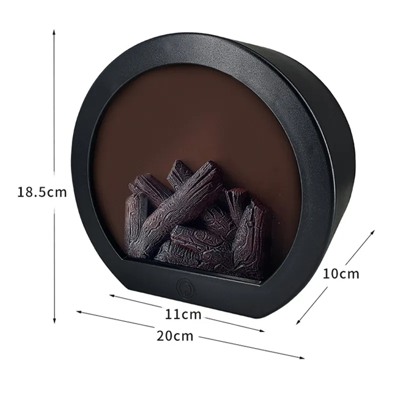 Touch interruptor LED decorativo USB Simulación recargable Flame LED Chileplace Linterna