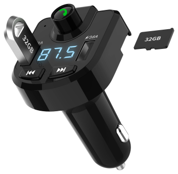 2022 New Wireless Adapter Car Bluetooth FM Transmitter Hands-Free USB Kit