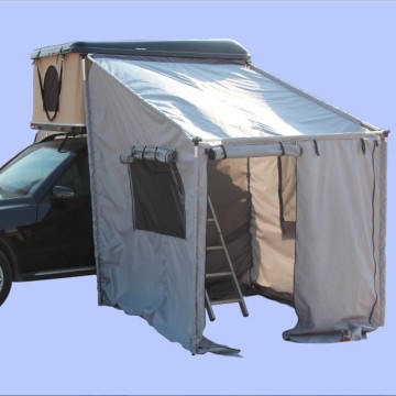 4x4 Off Road Car Roof Hard Shell Top Tent with Annex Room - 130x216x100CM