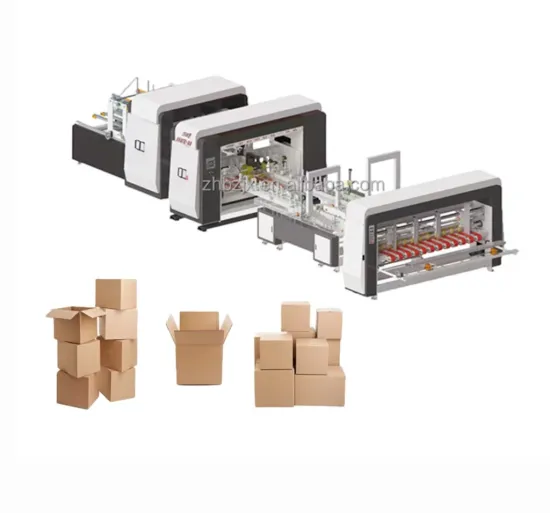ZHENHUA-DZ Automatic Carton Box Folding and Gluing Machine