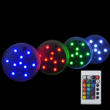 LED Diving Knob Lamp Aquarium Waterproof LED Seven Coloured Underwater Lamp High Bright Remote Control Creative LED Diving Lamp