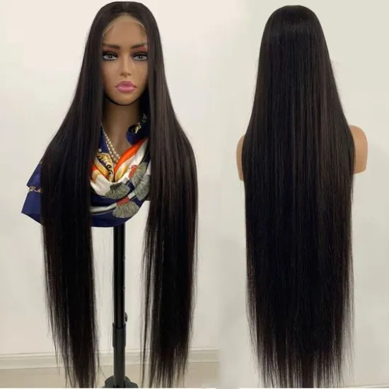 Glueless 40 Inch Hd Lace Front Wig,Hd Transparent Natural Human Hair Wigs,Brazilian Hd 13X6 Lace Frontal Wigs For Black Women