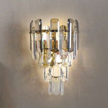 High Quality Amber E14 Villa Outdoor Decor Golden Wall Lamp