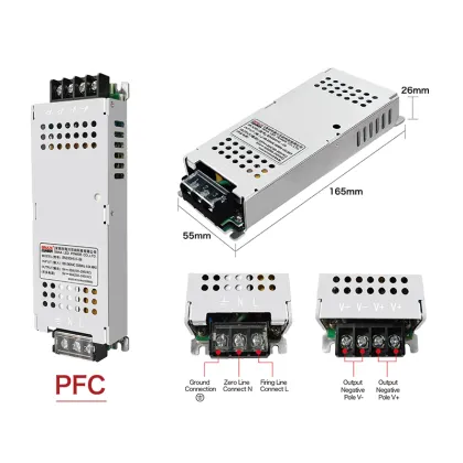 Customizable Bina Power Supply: Offering 350W to 500W Output in 12V, 24V, and 48V AC/DC with 150Amp Vapel Switching Technology