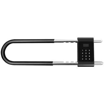 Smart U-Lock with Key, Fingerprint, APP, NFC for Office, Warehouse, Bicycle