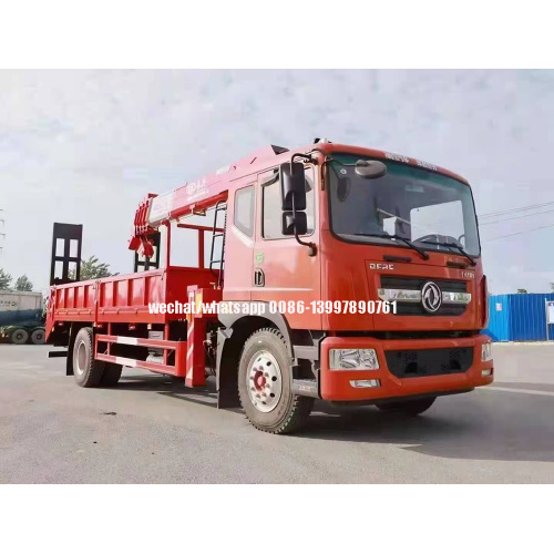 Grue montée sur camion de fret à plat DFAC D9