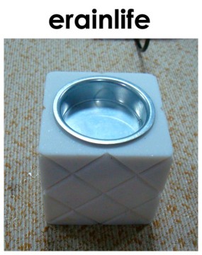 2016 china factory hot sale square sandstone candle holder for wedding