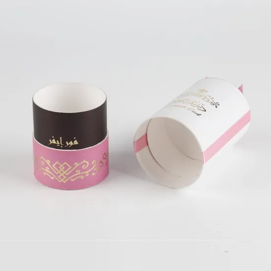 Round Paper Candle Tube Packaging Gift Box