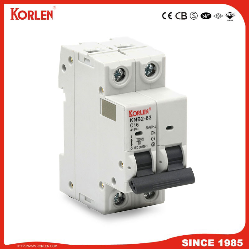 Miniature Circuit Breaker 3KA 63A CB KNB2-63 2P