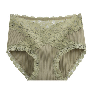 Temperature-Sensing Cotton Ladies Underwear with Breathable Crotch and Invisible Middle Waist Stitching - Large Size Briefs
