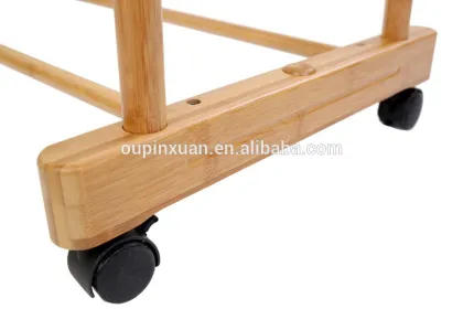 Balcony Bamboo Clothing Display Rack