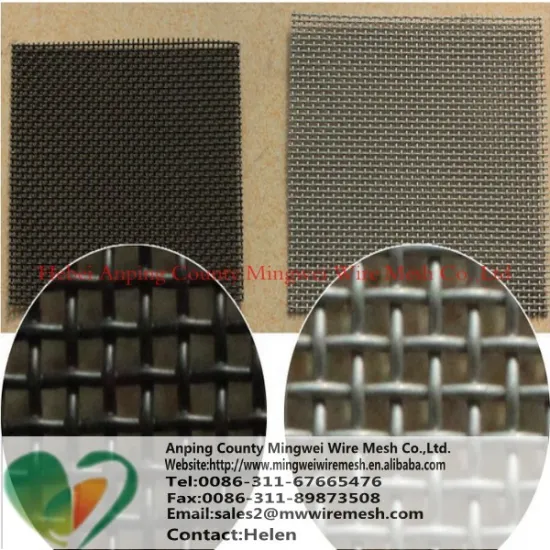 304 or 316 stainless steel security window screen mesh
