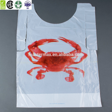 2016 manufacturer factory price disposable restaurant bib