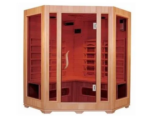 With Outside Light Full Glass Door Mini Sauna Room