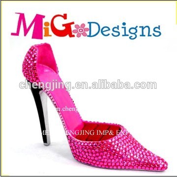 Polyresin Single High Heel Lady Shoe Wine Bottle Holder