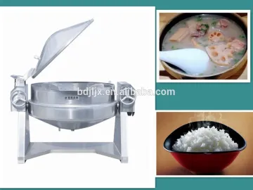 Staniless Steel Industrial double jacketed steam kettles