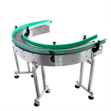 Customized High-Quality 180 Degree Turning Plastic Table Top Chain Conveyor System