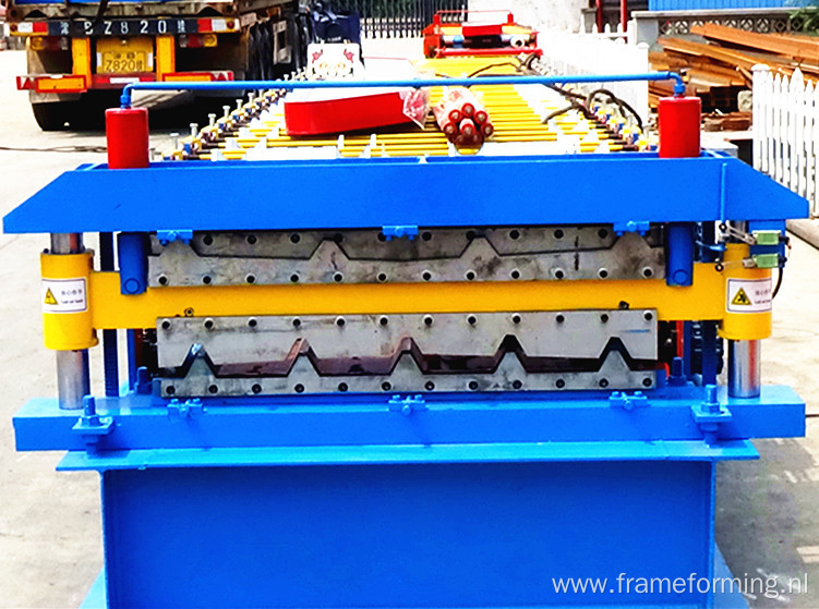 colored steel double layer roofing machine