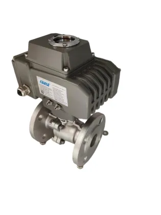 Electric flanged ball valve