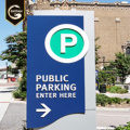 Custom City Park Aluminum Way Finding Signage