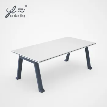 Furniture Wholesalers Living Room Custom office Tea Table Metal Frame Wooden Top Coffee Table