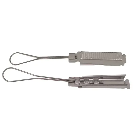 Durable 201 Stainless Steel Wire Rope Tension Clamp for Optical Fiber