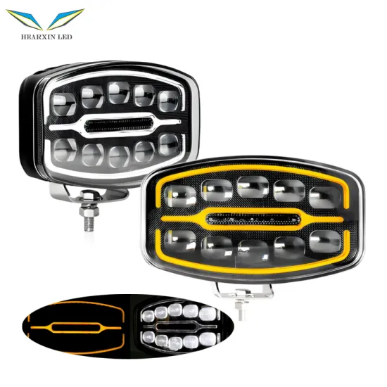 10 Inch 55W Oval LED Driving Light - Dual Color DRL for Offroad Vehicles
