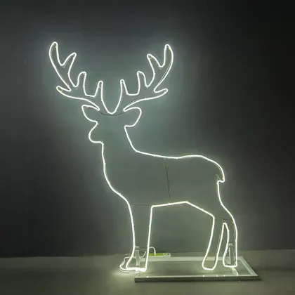 Elegant Irregular Iron Deer for Stage Corner Decoration