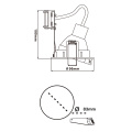 Led Downlight Fixtures Downlight Gu10 fixtures tiltable Manufactory